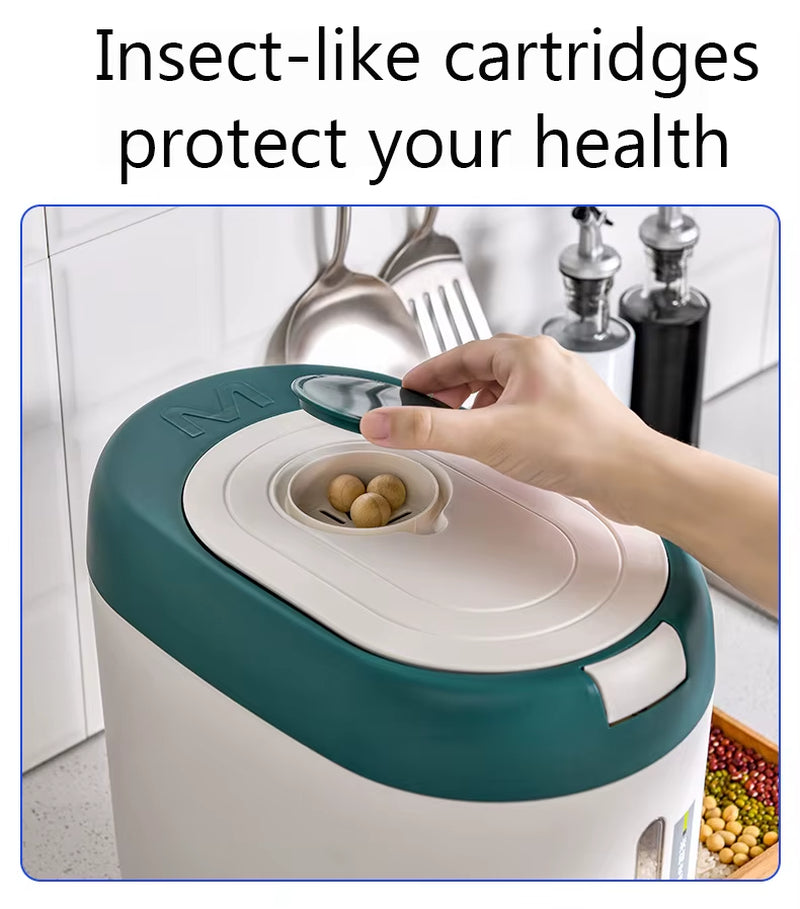 5KG/10KG Rice Dispenser Kitchen Organizer and Storage Container Home Box Cereal Jar Botes Cocina Almacenaje Alimentos