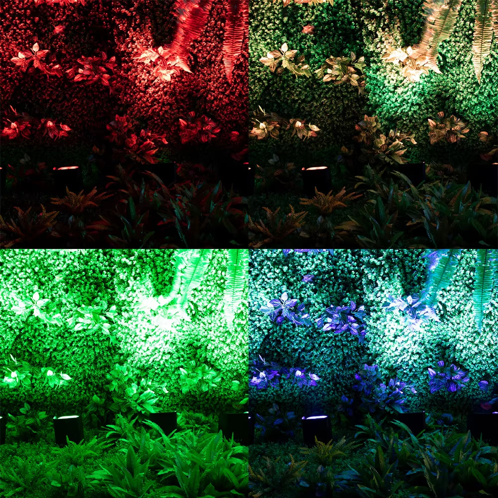 4Pcs 6X18W RGBWAUV LED Battery Par Wireless DMX512 Phone WIFI Wash Wall Light for Party Disco Christmas Lights Audience
