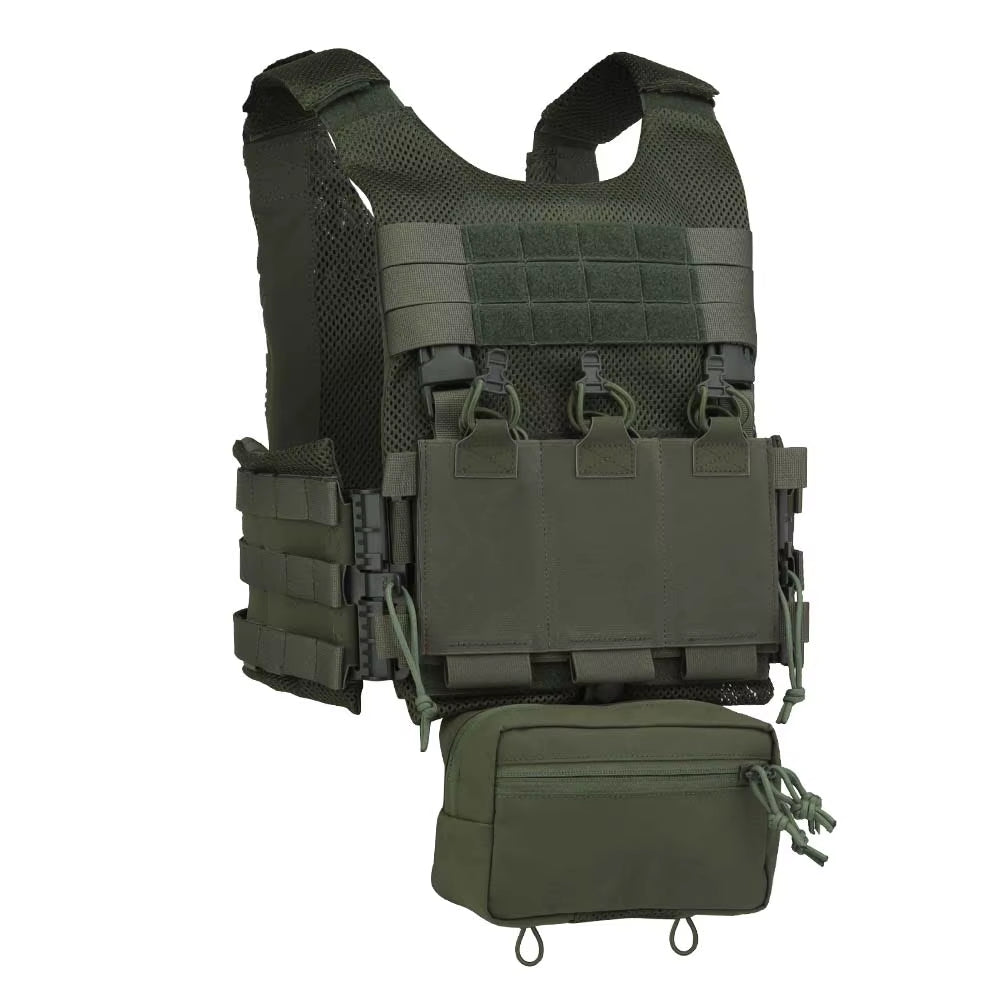 Tactical Vest LV119 Plate Carrier Set Lightweight OTB Maritime Version Airsoft Hunting Vest with Underbelly Bag Triple Mag Pouch