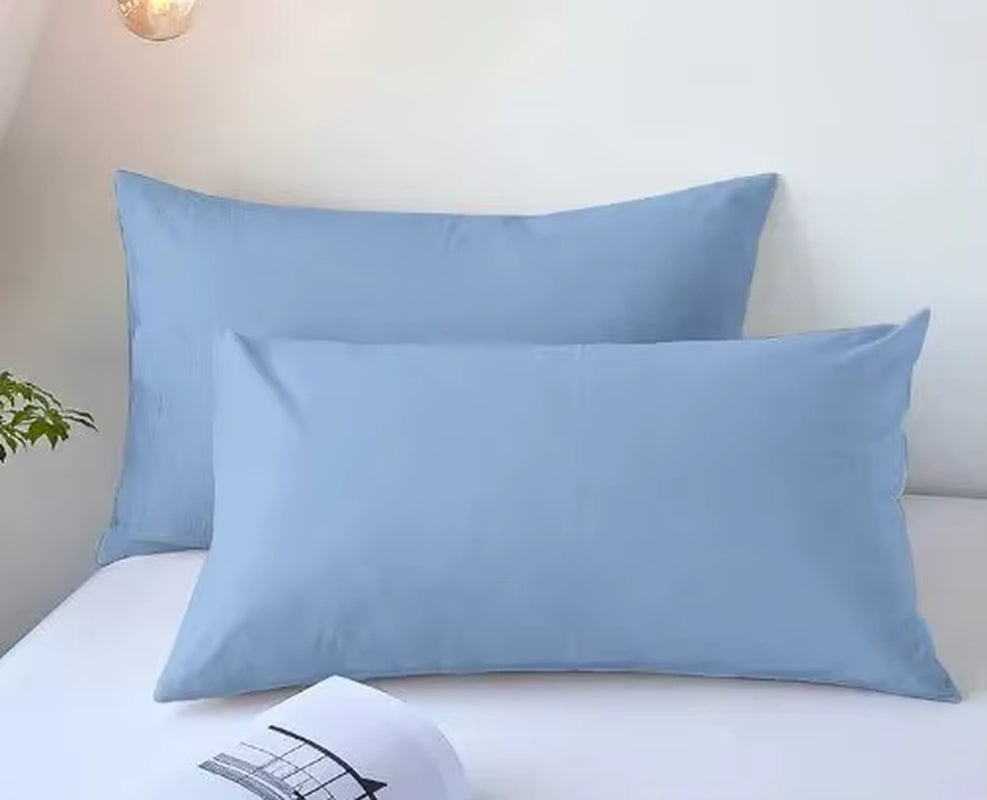 2Pcs Brushed Pillowcase, Soft Breathable Pillowcase, Premium Quality Pillow Covers for Bedroom Sofa Home Decor, without Pillow