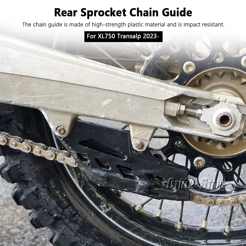 New for Honda XL 750 Transalp XL750 TRANSALP 2023 2024 Motorcycle Rear Sprocket Chain Guide Guard Protector Kit