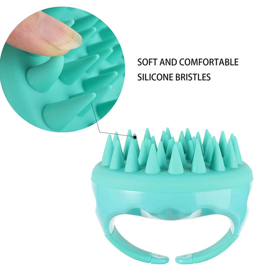 Silicone Scalp Massage Comb for Head Body Shampoo Hair Washing Comb Hair Cleaning Brush Shower Scrubber