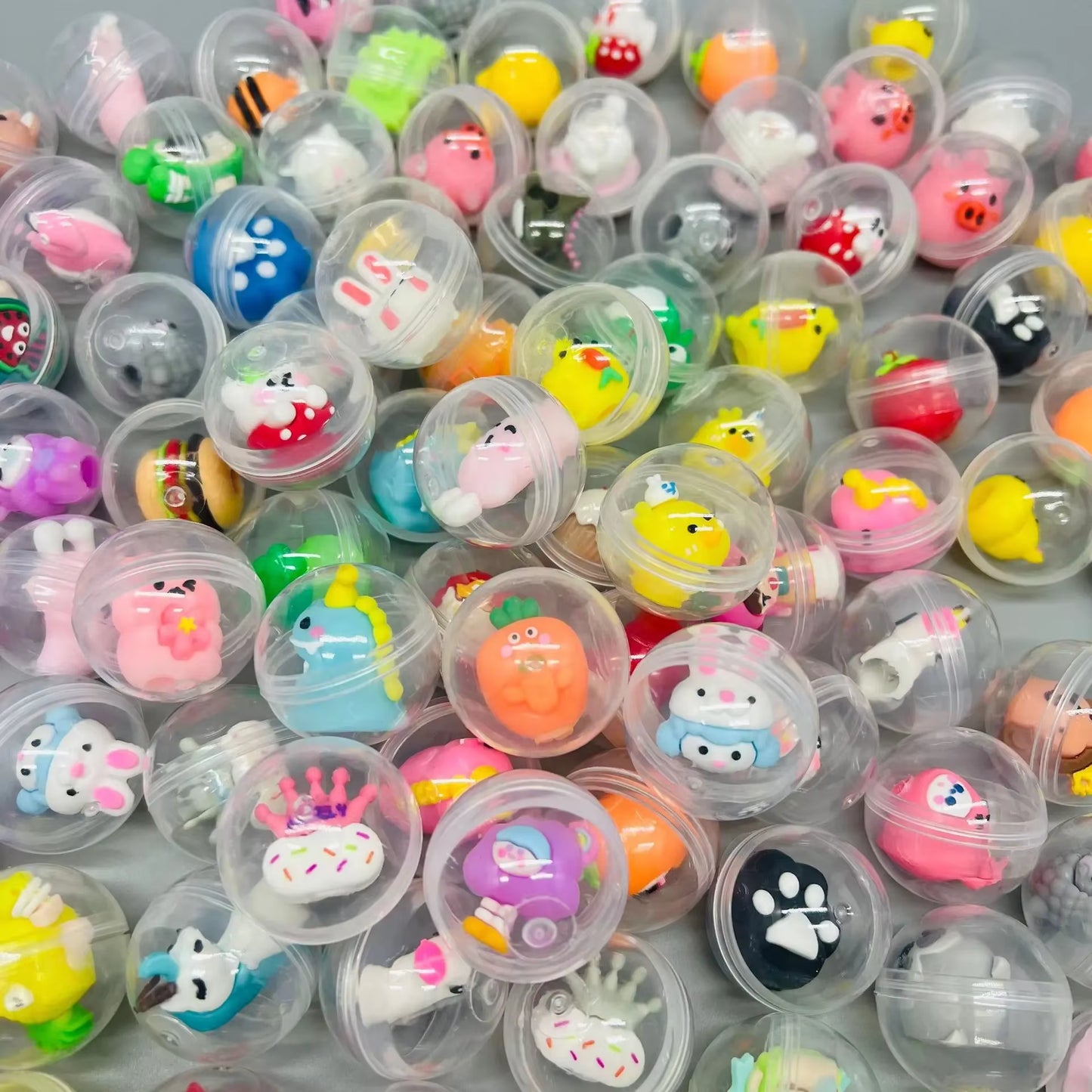 32Mm Transparent Twisted Egg for Mini Claw Machine Toys Accessories Cute Animal Plush Dolls Doll Kids Arcade Crane Machine Gift