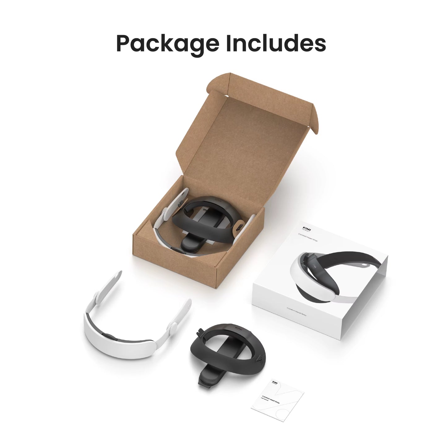 KIWI Design K4 Comfort Head Strap Compatible with Quest 3/Quest 3S Elite Strap VR Accessories