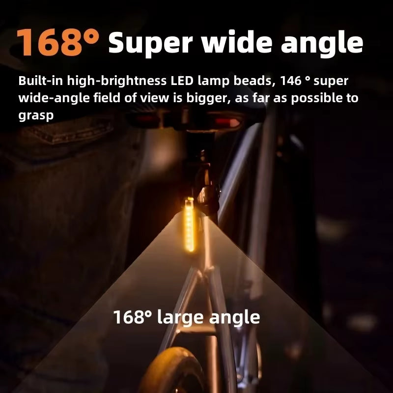 Bike Tail Light LED Rear Lamp Warning Light Waterproof Bicycle Lights USB Rechargeable Cycling MTB Road Bike Rear Flashlight