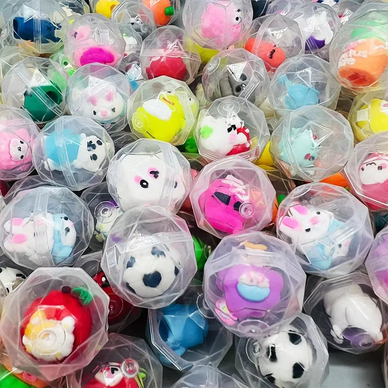 32Mm Transparent Twisted Egg for Mini Claw Machine Toys Accessories Cute Animal Plush Dolls Doll Kids Arcade Crane Machine Gift