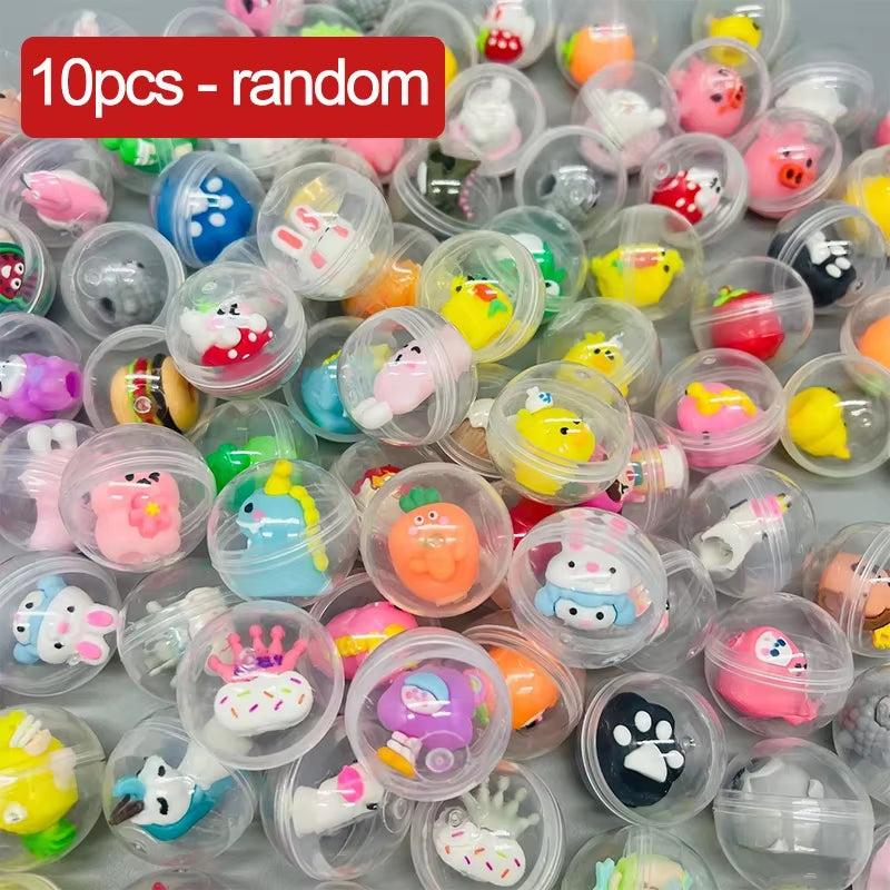 32Mm Transparent Twisted Egg for Mini Claw Machine Toys Accessories Cute Animal Plush Dolls Doll Kids Arcade Crane Machine Gift