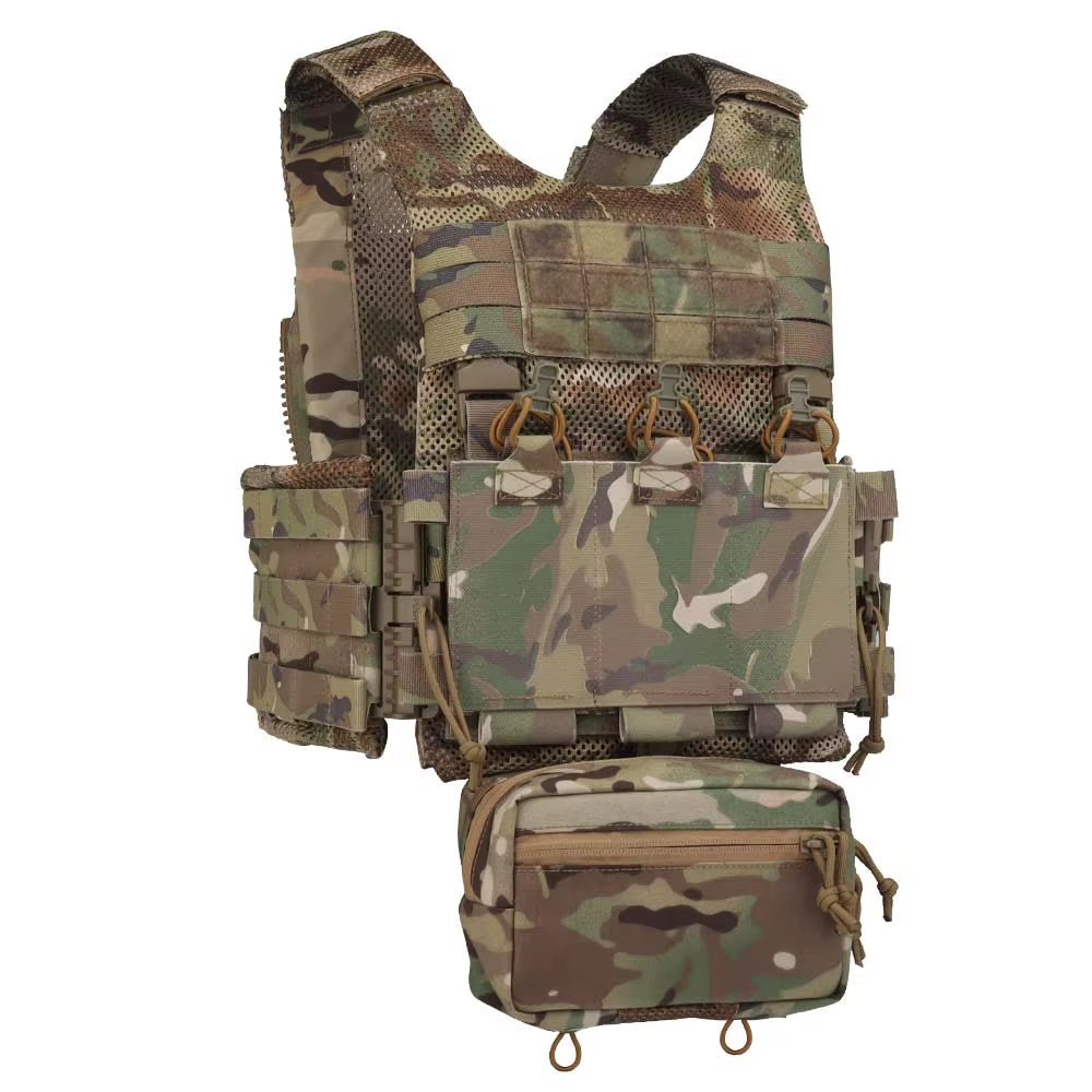 Tactical Vest LV119 Plate Carrier Set Lightweight OTB Maritime Version Airsoft Hunting Vest with Underbelly Bag Triple Mag Pouch