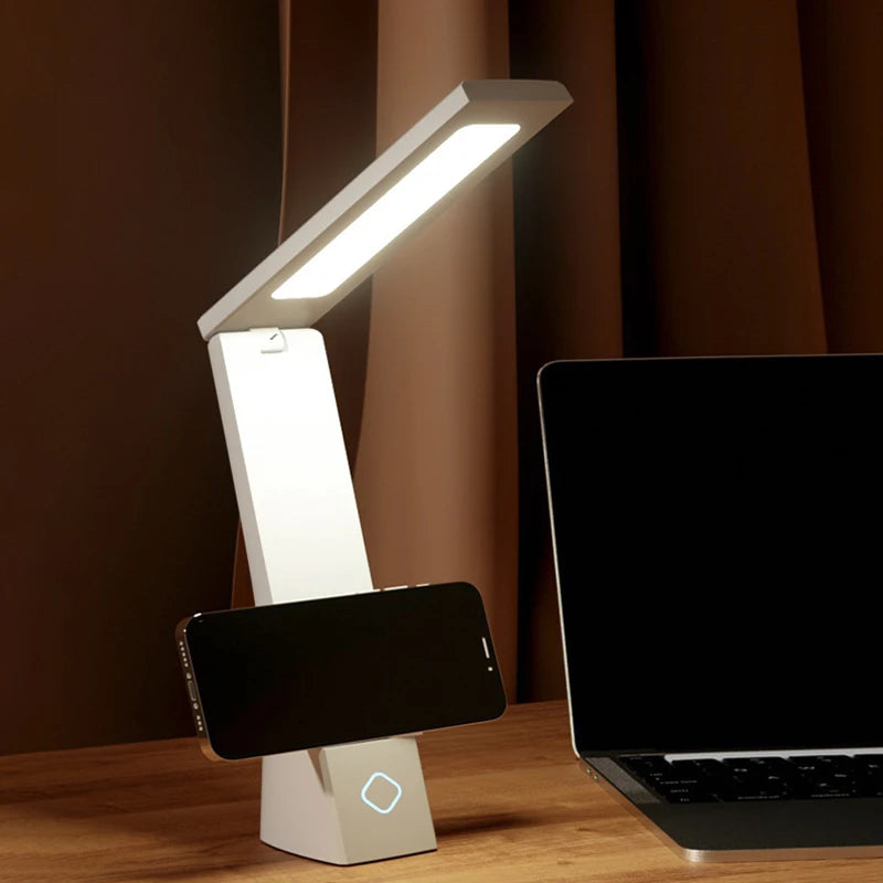 Led Desk Lamp Charging and Plugging Foldable Table Lights Eye Protection Learning Desk Lamp Bedroom Bedside Desk Lightingfixture