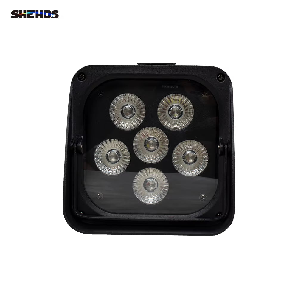 4Pcs 6X18W RGBWAUV LED Battery Par Wireless DMX512 Phone WIFI Wash Wall Light for Party Disco Christmas Lights Audience