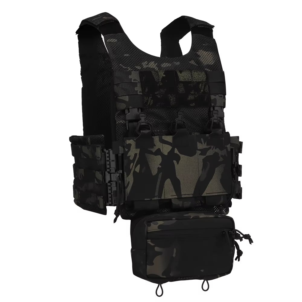 Tactical Vest LV119 Plate Carrier Set Lightweight OTB Maritime Version Airsoft Hunting Vest with Underbelly Bag Triple Mag Pouch