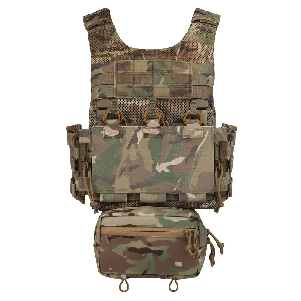 Tactical Vest LV119 Plate Carrier Set Lightweight OTB Maritime Version Airsoft Hunting Vest with Underbelly Bag Triple Mag Pouch