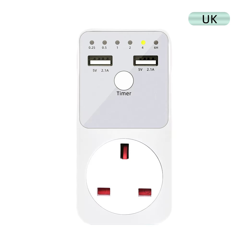 Digital Timer Socket Surge Protector Socket Voltage Relay Switch 6 Hour 220V 230V Appliance Time Controler EU US French UK Plug