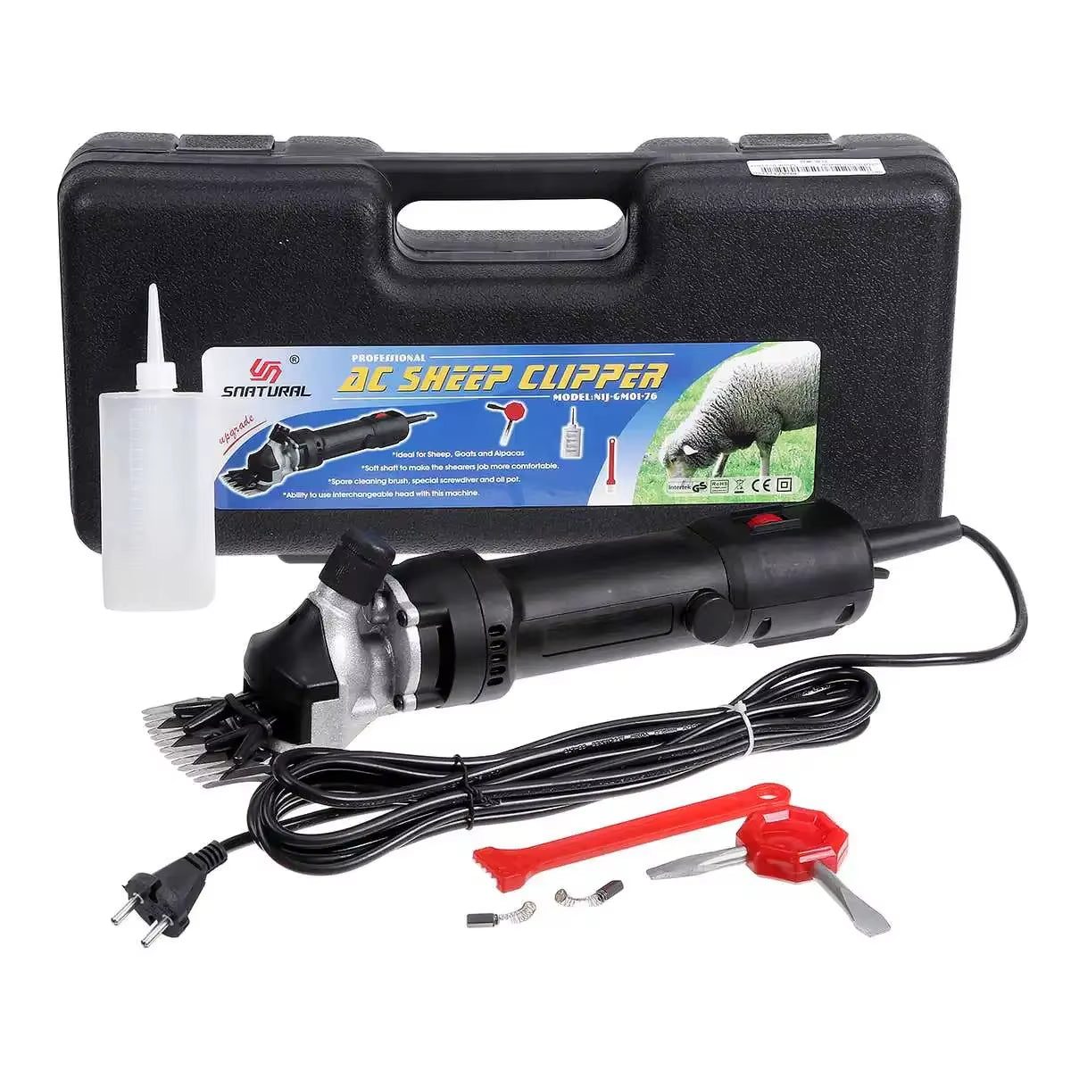 2000W 6 Speed 13 Teeth Electric Sheep Pet Hair Clipper Shearing Kit Shear Wool Cut Goat Pet Animal Shearing Supplies Farm Cut