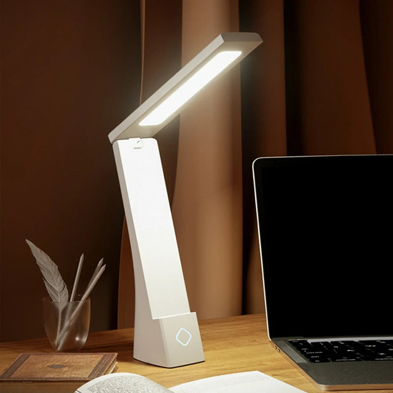 Led Desk Lamp Charging and Plugging Foldable Table Lights Eye Protection Learning Desk Lamp Bedroom Bedside Desk Lightingfixture