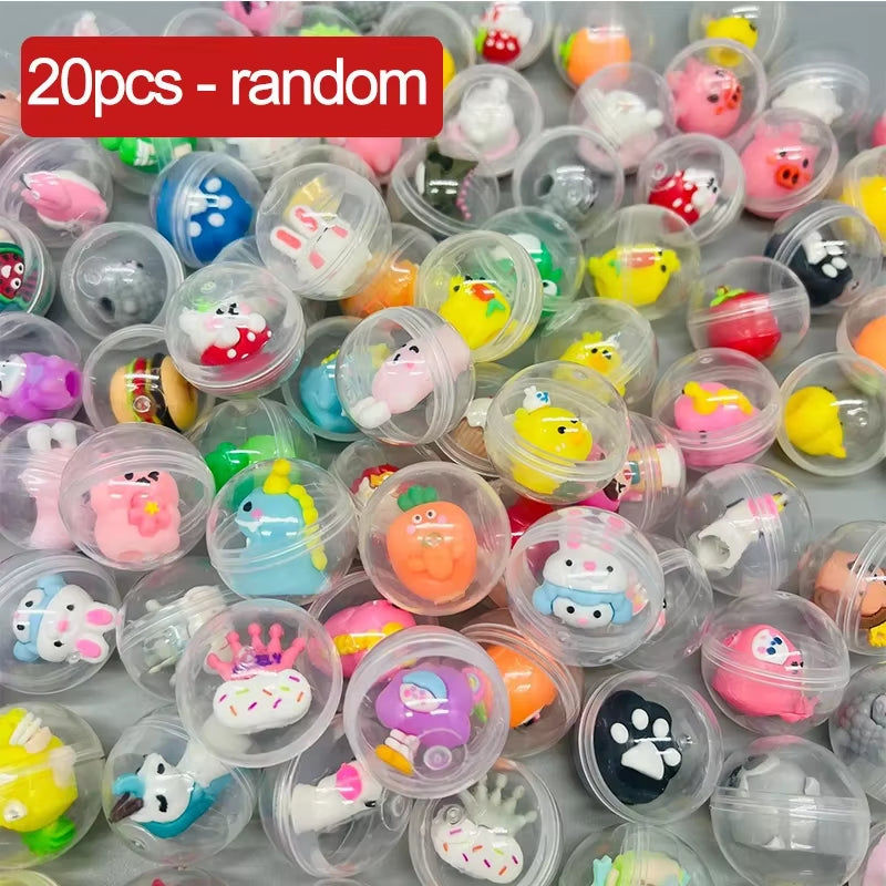 32Mm Transparent Twisted Egg for Mini Claw Machine Toys Accessories Cute Animal Plush Dolls Doll Kids Arcade Crane Machine Gift