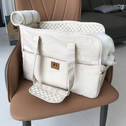 Portable Dogs Carrier Pet Cat Shoulder Handbag Car Seat Control Nonslip Dog Carriers Safe, for Small Dogs Dog Carrier Chihuahua