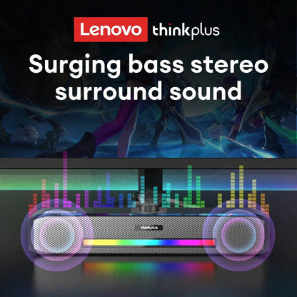 Original TS33 Wired and Bluetooth 5.0 Speaker 360 for Desk Computer Subwoofer Home Movie Surround Sound Bar Audio Speaker