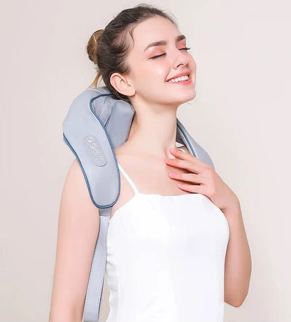 Multi-Functional Neck and Shoulder Massager U-Shaped Deep Tissue Shiatsu Electric Air Compress Kneading Back Massager