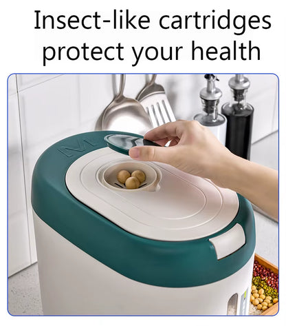 5KG/10KG Rice Dispenser Kitchen Organizer and Storage Container Home Box Cereal Jar Botes Cocina Almacenaje Alimentos