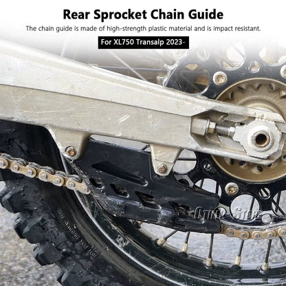New for Honda XL 750 Transalp XL750 TRANSALP 2023 2024 Motorcycle Rear Sprocket Chain Guide Guard Protector Kit
