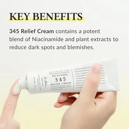 Dr.Althea 345 Antioxidant Cream Moisturizes and Moisturizes Intensive Care Barriers to Relieve Acne Oil Sensitive Skin Care