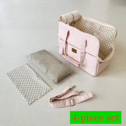 Portable Dogs Carrier Pet Cat Shoulder Handbag Car Seat Control Nonslip Dog Carriers Safe, for Small Dogs Dog Carrier Chihuahua