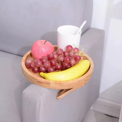 Sofa Arm Tray Couch Arm Clip Table Portable Couch Cup Holder Portable Sofa Armrest Tray for Snacks Drinks Remote Control Coffee