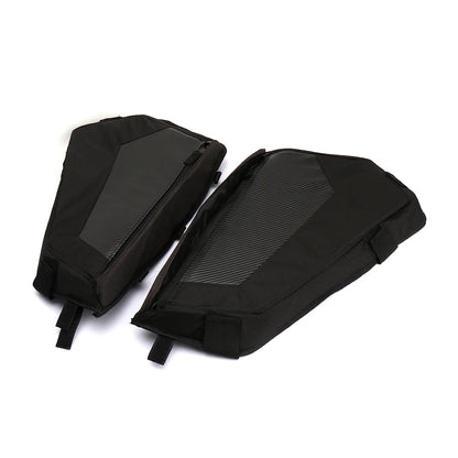 UTV Lower Door Storage Bag Kit Black+Carbon Fiber for Polaris RZR XP 4 1000 S / XP 4 Turbo / Turbo S / S 900 2014-2023