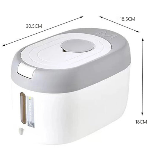 5KG/10KG Rice Dispenser Kitchen Organizer and Storage Container Home Box Cereal Jar Botes Cocina Almacenaje Alimentos