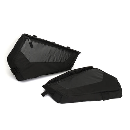 UTV Lower Door Storage Bag Kit Black+Carbon Fiber for Polaris RZR XP 4 1000 S / XP 4 Turbo / Turbo S / S 900 2014-2023